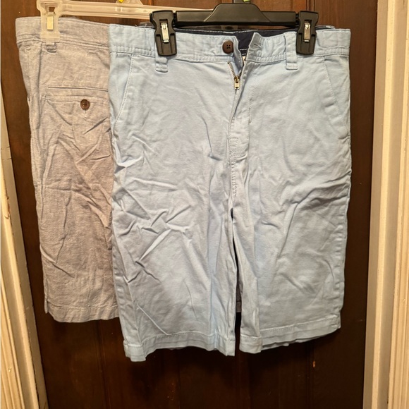 Set of 2 Boys Size 18 Dress Shorts: Gray & Light Blue - Picture 7 of 8